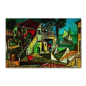 Cakapuzzle Mediterranean Landscape 1953 by Pablo Picasso 120 Parça Ahşap Puzzle