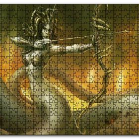 Cakapuzzle Medusa ve Oku Mdf 1000 Parça Puzzle