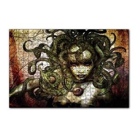 Cakapuzzle Medusa Yılan Saçlı Kadın 120 Parça Ahşap Puzzle