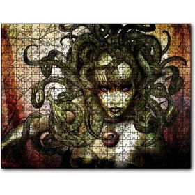 Cakapuzzle Medusa Yılan Saçlı Kadın Mdf 500 Parça Puzzle