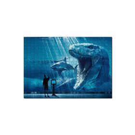 Cakapuzzle Megalodon Büyük Beyaz Köpekbalığı ve İnsan 255 Parça Puzzle
