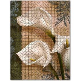 Cakapuzzle Mektup Beyaz Çiçek Görseli 500 Parça Puzzle