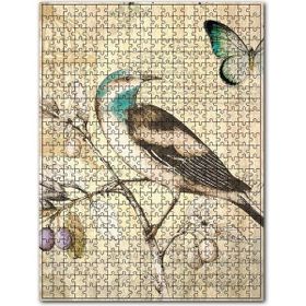 Cakapuzzle Mektup Kuş Kelebek Baskılı Görsel 120 Parça Puzzle