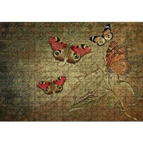 Cakapuzzle Mektup Satırları ve Kelebekler Mdf 500 Parça Puzzle