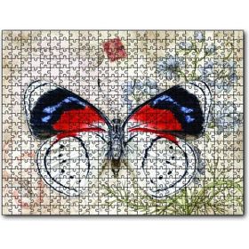 Cakapuzzle Mektup Zeminde Kelebek 1000 Parça Puzzle