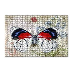 Cakapuzzle Mektup Zeminde Kelebek 120 Parça Ahşap Puzzle