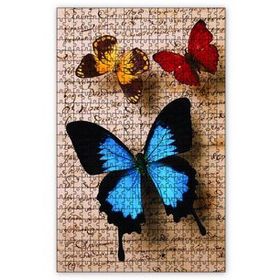 Cakapuzzle Mektup Zeminde Kelebek 120 Parça Ahşap Puzzle