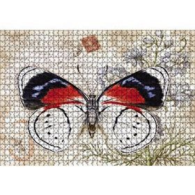Cakapuzzle Mektup Zeminde Kelebek 120 Parça Ahşap Puzzle