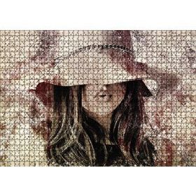 Cakapuzzle Mektup Zemininde Şapkalı Kız 120 Parça Ahşap Puzzle