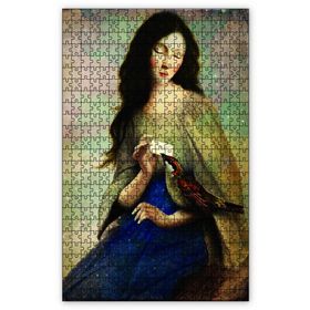 Cakapuzzle Mektupçu Kuş Kadın Ahşap 500 Parça Puzzle