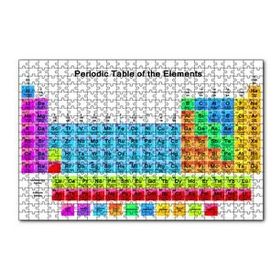 Cakapuzzle Mendeleev Kimya Periyodik Tablo Büyük Renkli 120 Parça Ahşap Puzzle