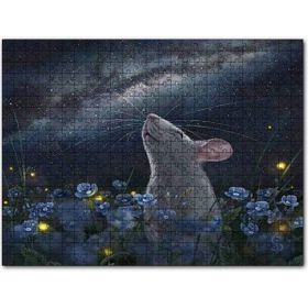Cakapuzzle Menekşeler, Fare ve Samanyolu 1000 Parça Puzzle