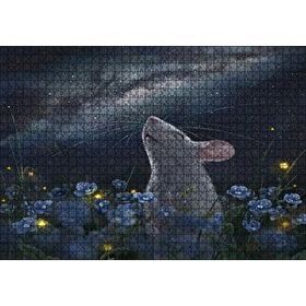 Cakapuzzle Menekşeler Fare ve Samanyolu 120 Parça Ahşap Puzzle