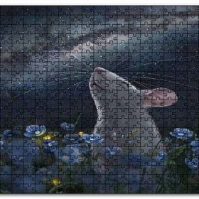 Cakapuzzle Menekşeler Fare ve Samanyolu Mdf 120 Parça Puzzle