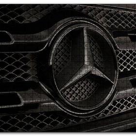 Cakapuzzle Mercedes Benz Logo Karanlık Mod Mdf 1000 Parça Puzzle