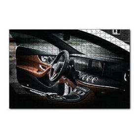 Cakapuzzle Mercedes Kokpit Deri Döşemeler Detay 120 Parça Ahşap Puzzle
