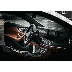 Cakapuzzle Mercedes Kokpit Deri Döşemeler Detay 120 Parça Ahşap Puzzle