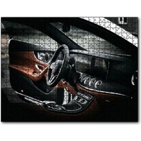 Cakapuzzle Mercedes Kokpit Deri Döşemeler Detay Mdf 500 Parça Puzzle