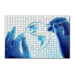 Cakapuzzle Mercekteki Harita 120 Parça Ahşap Puzzle
