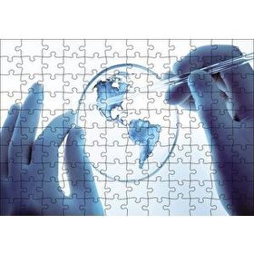 Cakapuzzle Mercekteki Harita 120 Parça Ahşap Puzzle