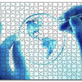 Cakapuzzle Mercekteki Harita Ahşap 500 Parça Puzzle
