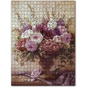 Cakapuzzle Mermer Vazo Içindeki Karışık Çiçekler 120 Parça Puzzle