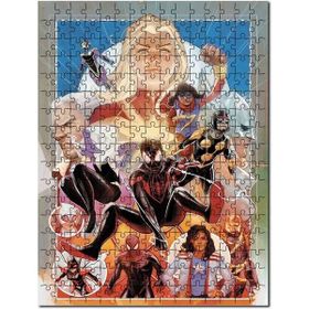 Cakapuzzle Mervel Karekterler Çizim Afiş Görseli Mdf 500 Parça Puzzle