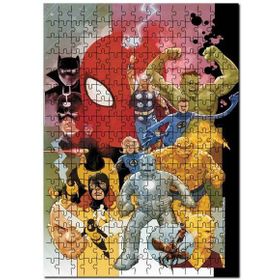 Cakapuzzle Mervel Karekterler Çizim Görsel Mdf 1000 Parça Puzzle