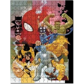Cakapuzzle Mervel Karekterler Çizim Görsel Mdf 1000 Parça Puzzle