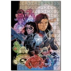 Cakapuzzle Mervel Karekterler Çizim Görseli Mdf 255 Parça Puzzle
