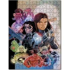 Cakapuzzle Mervel Karekterler Çizim Görseli Mdf 255 Parça Puzzle