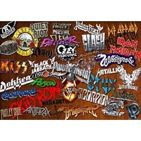 Cakapuzzle Meşhur Rock Grupları 120 Parça Ahşap Puzzle