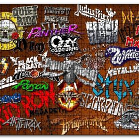 Cakapuzzle Meşhur Rock Grupları Mdf 1000 Parça Puzzle