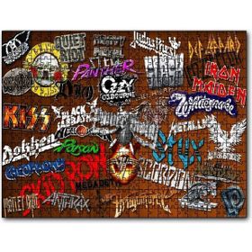 Cakapuzzle Meşhur Rock Grupları Mdf 1000 Parça Puzzle