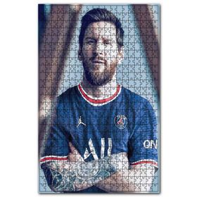 Cakapuzzle Messi Psg Forma Afiş Ahşap 255 Parça Puzzle