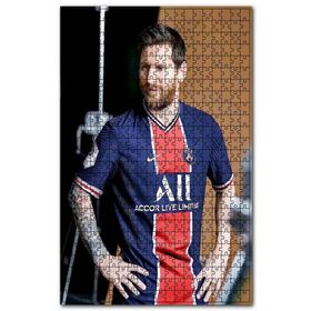 Cakapuzzle Messi Psg Forması İle Ahşap 255 Parça Puzzle