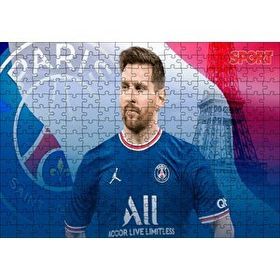 Cakapuzzle Messi PSG Görseli 120 Parça Ahşap Puzzle