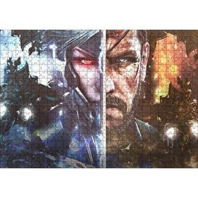 Cakapuzzle Metal Gear İki Karakter Bir Arada 120 Parça Ahşap Puzzle