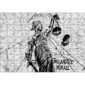 Cakapuzzle Metallica And Justice For All Albüm Kapağı 120 Parça Ahşap Puzzle