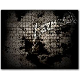 Cakapuzzle Metallica Efsanevi Yazı Kirli Arkaplan 255 Parça Puzzle