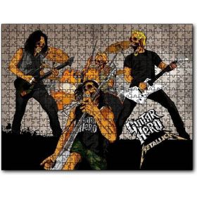 Cakapuzzle Metallica Guitar Hero Kurukafalar Mdf 120 Parça Puzzle