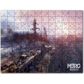 Cakapuzzle Metro Exodus Buharlı Tren ve Harabe Şehir Mdf 255 Parça Puzzle