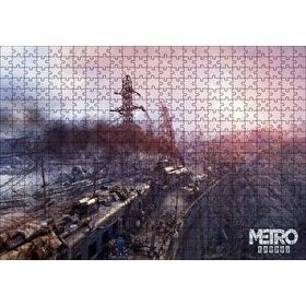 Cakapuzzle Metro Exodus Buharlı Tren ve Harabe Şehir Mdf 500 Parça Puzzle