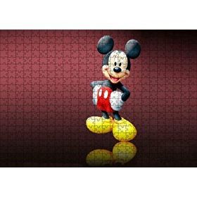Cakapuzzle Mickey Mouse Çizgi Film Duvar 120 Parça Ahşap Puzzle