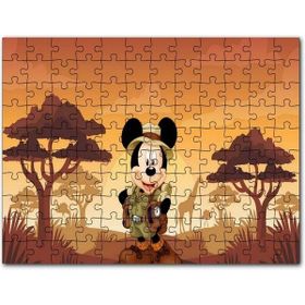 Cakapuzzle Mickey Mouse Çizgi Film Safari Gün Batımı 500 Parça Puzzle