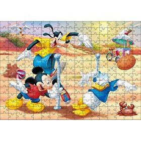 Cakapuzzle Mickey Mouse Goofy Donald Duck Plaj Voleybolu Mdf 255 Parça Puzzle