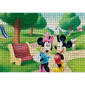 Cakapuzzle Mickey Mouse Ve Minnie Mouse Parkta 120 Parça Ahşap Puzzle