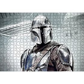 Cakapuzzle Miğferli ve Zırhlı Savaşçı Yakın Plan 120 Parça Ahşap Puzzle