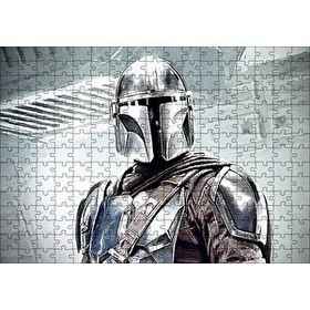 Cakapuzzle Miğferli ve Zırhlı Savaşçı Yakın Plan 120 Parça Ahşap Puzzle