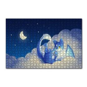 Cakapuzzle Mika Sevimli Ejderha Bulutlarda 120 Parça Ahşap Puzzle